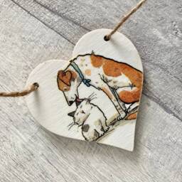 Cartoon Dog Garland, Wooden Puppy Bunting, Birthday Gifts For Lover, Pet Wall Decor - thumbnail 2