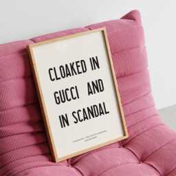 Cancelled Poster Cloaked in Scandal Wall Art, Music Lyric Print - thumbnail 2