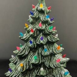 Ceramic Christmas Tree - Aqua Aurora Star - thumbnail 2