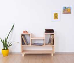 Media Console Storage, Handamde From Solid Pinewood - Ekstravagant