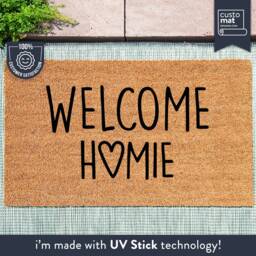 Welcome Homie Heart Doormat - Funny Mat Housewarming Gift - thumbnail 1