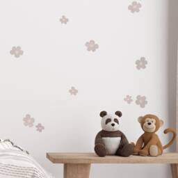 Wall Decals - Pink Flower Wall Stickers For Nursery Girls Room D??cor Watercolour Botanical Decals By Dizzy Duck - thumbnail 2