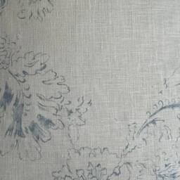 Cabbages & Roses Meggernie Vintage Blue White Linen Designer Cushion Pillow Cover - thumbnail 2