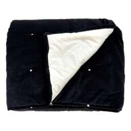 Taupe Velvet Bedspread, Cream Cotton Quilted Bed Throw, Boutique Hotel Style, Many Colours - thumbnail 4