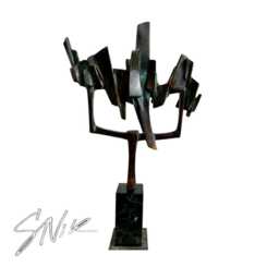 Balance, 36/24/8cm, Single Piece Original Bronze Sculpture, Stoycho Nikiforov