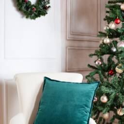 Green Velvet Pillow Covers - thumbnail 2