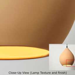 Organic Contemporary Ceramic Pendant Light, Handmade Hardwired/Plug in Island Lighting - Naaya Cepa - thumbnail 2