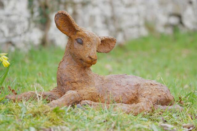 Lamb Sculpture By Christine Baxter - Newborn - image 1