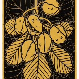 Horse Chestnut Art Nouveau Print Julie De Graag Vintage Poster - thumbnail 3