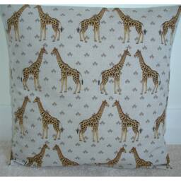 Giraffe Pillow Cover Giraffes 16x16 Cushion Sham Case 16 - thumbnail 1