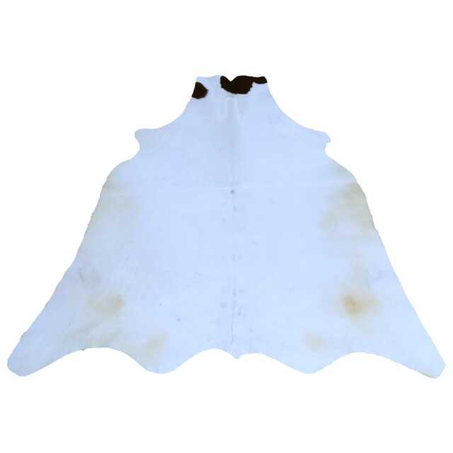 Luxurious Medium Grey & White Cowhide Rug - Unique Natural Pattern For Sophisticated Homes - image 1