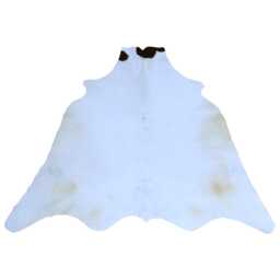 Luxurious Medium Grey & White Cowhide Rug - Unique Natural Pattern For Sophisticated Homes - thumbnail 1