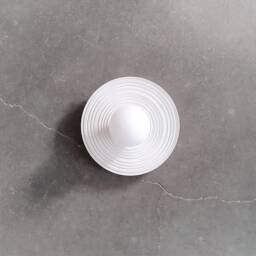Handmade Ceramic Wall Sconce Carved Texture, Modern Light Fixture - thumbnail 2