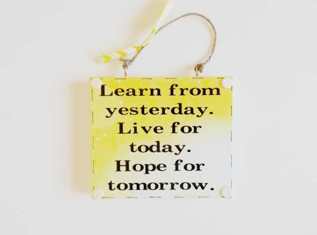 Learn Positive Life Quote Sign Empowering Mindfulness Phrase Plaque Inspirational Meaningful Friends Family Gift - image 1