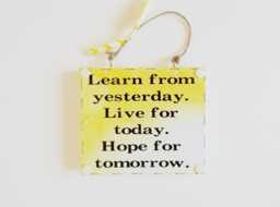 Learn Positive Life Quote Sign Empowering Mindfulness Phrase Plaque Inspirational Meaningful Friends Family Gift - thumbnail 1
