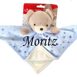 Cuddly Blanket Embroidered With Name - Cuddly Blue Teddy Bear Zw-31 - 400244 - thumbnail 4