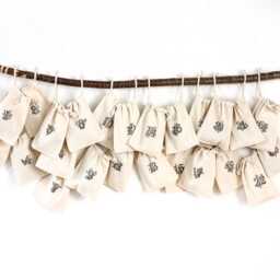 Sustainable Advent Calendar To Fill - 24 Fabric Bags Reusable For Kids & Adults Handmade in Germany Christmas Stocking - thumbnail 2
