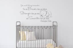 Winnie The Pooh Baby - Classic Pooh Decals Wall Decal Nursery Kids Room Children Decorations Sm160 - thumbnail 1