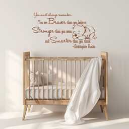 Winnie The Pooh Baby - Classic Pooh Decals Wall Decal Nursery Kids Room Children Decorations Sm160 - thumbnail 2