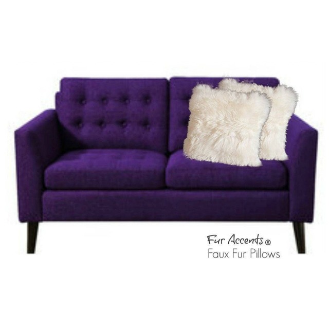 Plush Faux Fur Pillow Cover - Shaggy Throw Sham, Usa Made - image 1