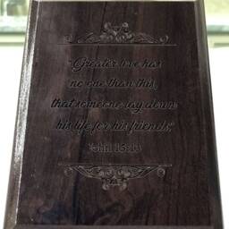 Personalized Engraved Bible Verses On Wood With Stand - thumbnail 3