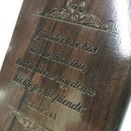 Personalized Engraved Bible Verses On Wood With Stand - thumbnail 2