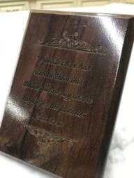 Personalized Engraved Bible Verses On Wood With Stand - thumbnail 1