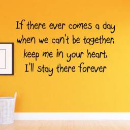 Vwaq If There Ever Comes A Day When We Can't Be Together Winnie The Pooh Quotes Wall Decor - thumbnail 1
