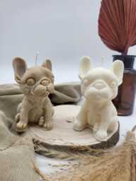 French Bulldog Candle Vegan Soy Wax Best Friend Gift Birthday Christmas Frenchie Scented Dog