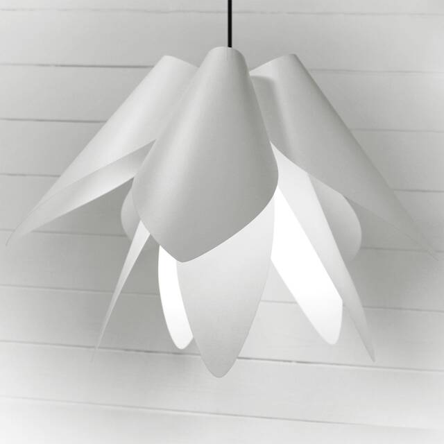 Nebula Flower Light Shade, White Lampshade, Modern Pendant Lighting, Made in UK - image 1