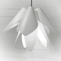 Nebula Flower Light Shade, White Lampshade, Modern Pendant Lighting, Made in UK - thumbnail 1