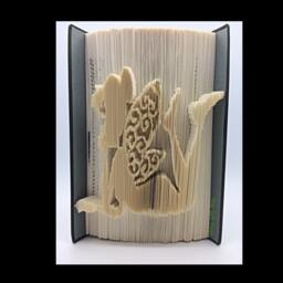 Fairy Folded Book Art Handmade Christmas Decor - thumbnail 1