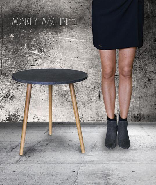 Coffee Table Concrete By Monkeymachinedesign, Round Table, Side Modern Design - image 1