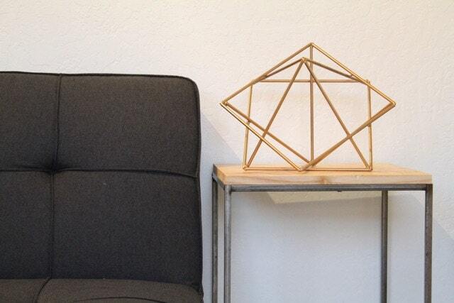 Modern Metal Geometric Retro Home Table Decor Minimalist Mid Century Abstract Art Sculpture Made By Geometrix - image 1