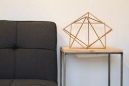Modern Metal Geometric Retro Home Table Decor Minimalist Mid Century Abstract Art Sculpture Made By Geometrix - thumbnail 1