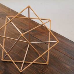 Modern Metal Geometric Retro Home Table Decor Minimalist Mid Century Abstract Art Sculpture Made By Geometrix - thumbnail 3