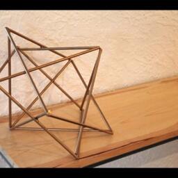 Modern Metal Geometric Retro Home Table Decor Minimalist Mid Century Abstract Art Sculpture Made By Geometrix - thumbnail 4