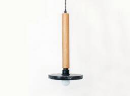 Black Veined Marble & White Oak Pendant Light Modern Kitchen Lamp Dining Room Lighting Living Bedside