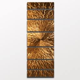 "Copper Metal Wall Art ""Cosmic Energy" - thumbnail 4
