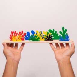 Matisse Inspired Acrylic Cutout Art Elm Wood Base, 3D Toy Diorama - thumbnail 4