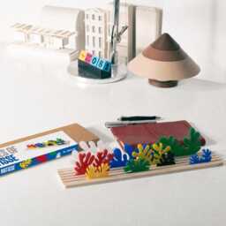 Matisse Inspired Acrylic Cutout Art Elm Wood Base, 3D Toy Diorama - thumbnail 2