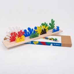 Matisse Inspired Acrylic Cutout Art Elm Wood Base, 3D Toy Diorama - thumbnail 1