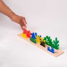 Matisse Inspired Acrylic Cutout Art Elm Wood Base, 3D Toy Diorama - thumbnail 3