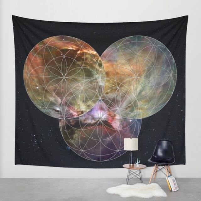 Space Tapestry, Nature Wall Tapestry, Spiritual Tapestry, Boho Tapestry, Nebula Wall Decor, Large Art - image 1