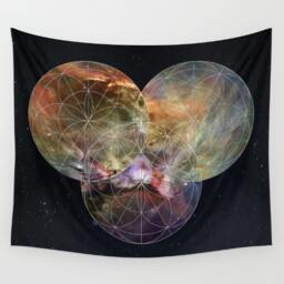 Space Tapestry, Nature Wall Tapestry, Spiritual Tapestry, Boho Tapestry, Nebula Wall Decor, Large Art - thumbnail 3