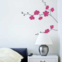 Orchid Flower Decal - Nature Vinyl Wall - thumbnail 1