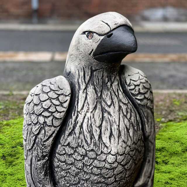 Large Concrete Eagle Statue Majestic Sculpture Stone Garden Art Cement Bird Ornament Outdoor Figure American Bald Decor - image 1