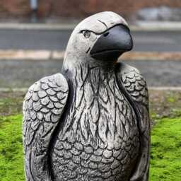 Large Concrete Eagle Statue Majestic Sculpture Stone Garden Art Cement Bird Ornament Outdoor Figure American Bald Decor - thumbnail 1