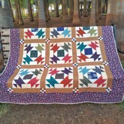 Country Quilt, Throw Quilt, Handmade Lap Patchwork Farmhouse Decor, Couch Blanket, Quilt Sale - thumbnail 2