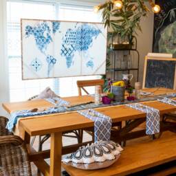 African/Ethnic Dining Room Table Setting - thumbnail 2